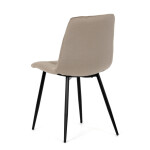 Jídelní židle, béžová, sametová látka, DCL-X7015 CAP2