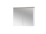 COMAD - Zrcadlová skříňka 80cm 2 dvířka BALI bílá 5907611647530