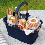 Nákupní košík Reisenthel Carrybag Frame Rhombus midnight gold