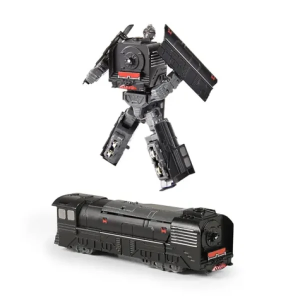 RAPPA Kovový robot rozložitelný lokomotiva černá