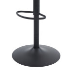 Židle barová, potah hnědá látka v dekoru vintage kůže, chromová podnož