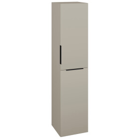 Dřevojas - Vysoká skříň s košem na prádlo DOS SVD2K 35 - L04 Béžová vysoký lesk / Úchytka T07 / L04 Béžová vysoký lesk / Pravé 210663IP