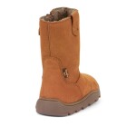 Dívčí zimní barefoot kozačky ZERU TEX BOOT Cognac G3160257 - 38