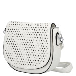 Moderní dámská koženková crossbody kabelka Lydie, bílá