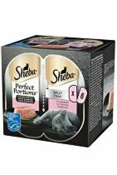 Sheba kapsa Perfect Portions s lososem 3x75g