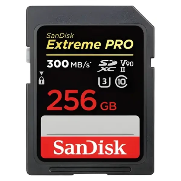 SanDisk Extreme PRO SDXC 256GB / Paměťová karta / UHS-II / V90 / 300 MB/s / vhodné pro 8K (SDSDXDM-256G-GN4IN)