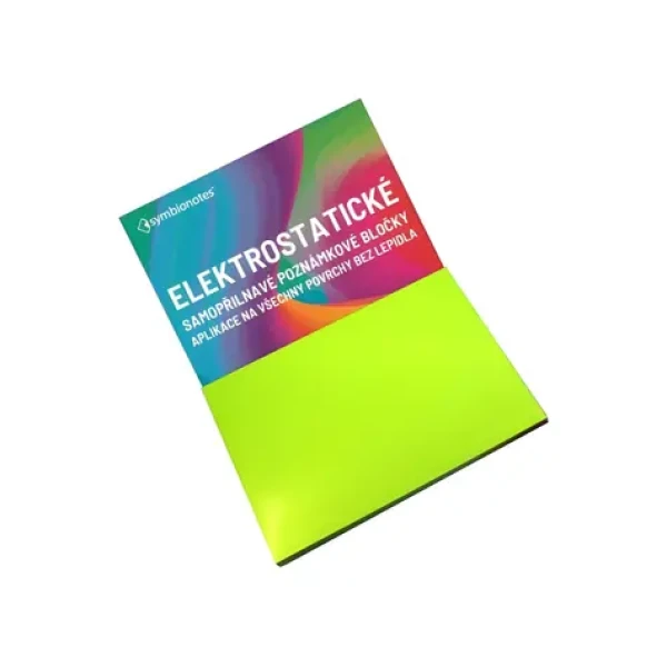 SYMBIO Elektrostatické bločky Symbionotes zelené / 70x100 mm / 100 listů / bez lepidla (SYNT70100V100)