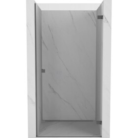 MEXEN/S - Lunar-B sprchové dveře křídlové pravé 70 cm, transparent, grafit metal 832-070-000-95-00-P