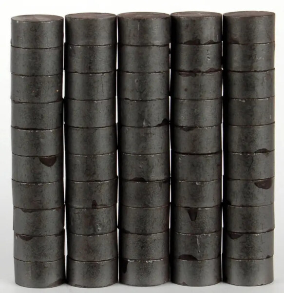 Magnety kulaté 10mm/50ks - šedé