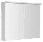 AQUALINE - KAWA STRIP galerka s LED osvětlením 80x70x22cm, bílá WGL80S