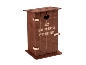 Ptakoviny.cz Pokladnička kadibudka dřevěná - Až se něco posere