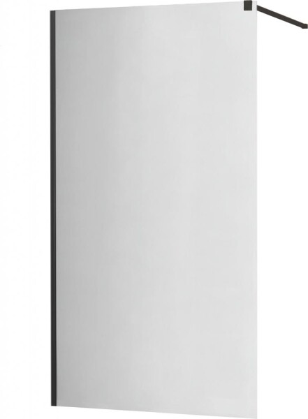 MEXEN - KIOTO Sprchová zástěna WALK-IN 90x200 cm 8 mm, černá, zrcadlové sklo 800-090-101-70-50