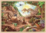 GOKI Dřevěné puzzle Dinosauří vykopávky