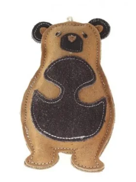 AnimALL Hračka Medvěd stojící kůže 12x20 cm (110299)