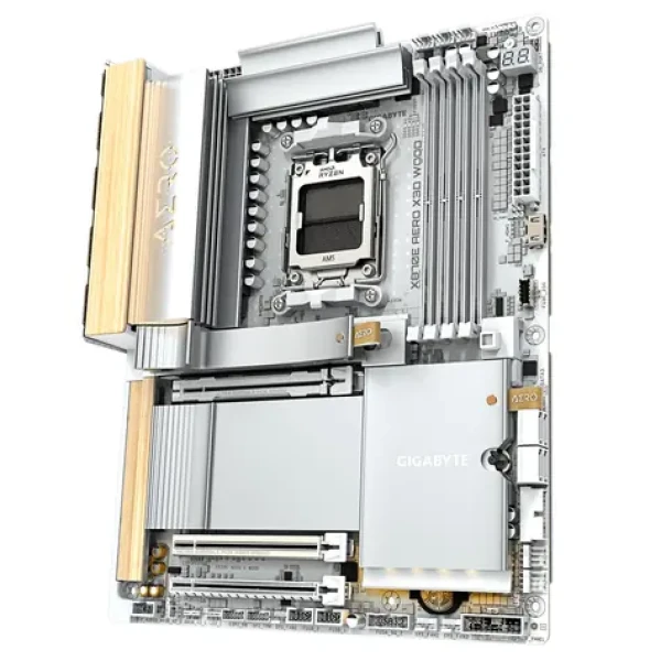 Gigabyte X870E AERO X3D WOOD / Základní deska / AMD X870E / DDR5 / SATA III RAID / M.2 / 2× 5GLAN / sc.AM5 / ATX (X870E AERO X WOOD)