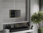 MEXEN - Loft zrcadlo 60 x 40, zlatý rám 9852-060-040-000-50