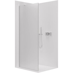 CERANO Sprchová zástěna Walk-in Onyx Y L/P - 8 mm - chrom, mléčné sklo - 150x200 cm