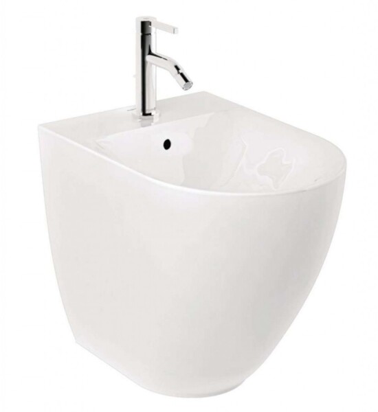 KLUDI - Resa D Stojící bidet, otvor pro baterii, lesklá bílá 24BIB0143