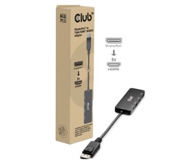 Club3D hub MST (Multi Stream Transport) DisplayPort 1.4 na 3x HDMI 8K60Hz (M/F)