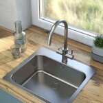 Kielle - Wimeo Dřezová baterie s filtrační funkcí, broušená nerez 10525F05