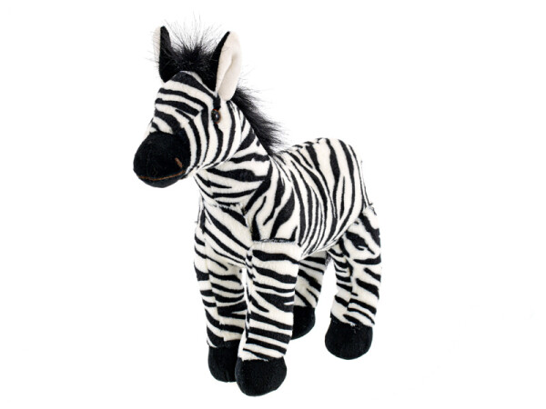 Plyšová zebra stojící 28 cm