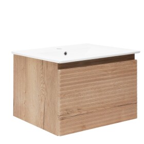 Koupelnová skříňka s umyvadlem Naturel Savona 78x43x44,8 cm dub halifax mat SAVONA80DH SAVONA80DH