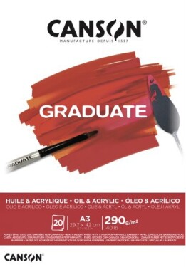 Canson Graduate Oil & Acrylic blok A3 290g 20 listů