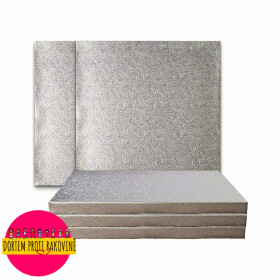 Cake Star Tác pevný stříbrný čtverec grape 38x38cm 15"