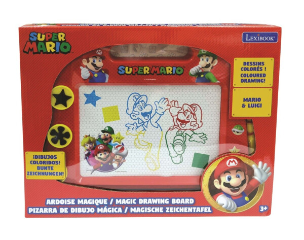 Lexibook vícebarevná kreslící tabulka Super Mario s razítky - Alltoys Lexibook