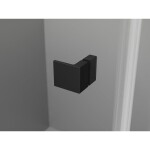 MEXEN/S - Lunar-B sprchový kout dveře křídlové levá 95 x 90, transparent, černá 832-095-090-70-00-L