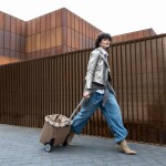 Nákupní košík na kolečkách Reisenthel Carrycruiser Herringbone mokka