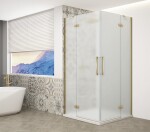 GELCO - TRINITY GOLD obdélníkový kout 800x900 rohový vstup, matné sklo, GT2280-90M-G GT2280-90M-G