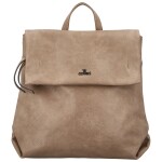 Trendy dámský koženkový kabelko-batoh Coveri Lethea, béžový