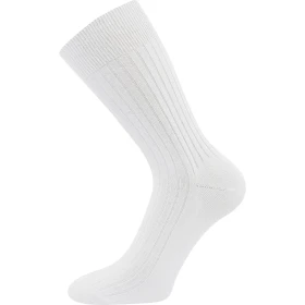 LONKA Ponožky pánské slabé ZEBRAN 100% bavlněné BÍLÉ (3 páry) 41-42 119480
