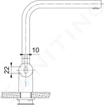 FRANKE - Atlas Neo Elektronická dřezová baterie FC 5489.501, nerez 115.0625.489