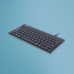 R-Go Tools Compact Break US černá / Kompaktní klávesnice / US layout / drátová / USB-C (RGOCOUSWDBL)