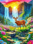 Puzzle Ráj jelenů 1000 dílků