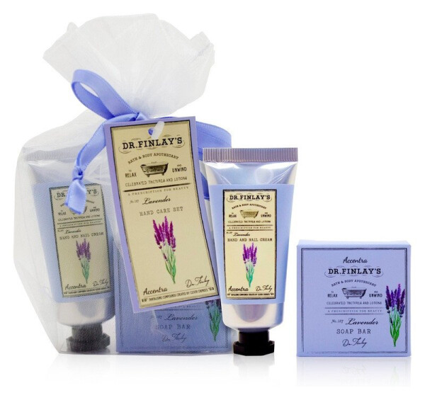 Sada péče o ruce DR. FINLAY´S v organzovém sáčku Levandule 25g + 20ml