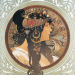 Nástěnný kalendář poznámkový 2027 Notique Alfons Mucha, 30 x 30 cm