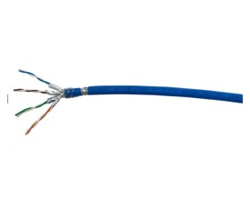 FTP kabel PlanetElite, Cat6A, drát, 4pár LS0H, Dca, stíněný, modrý, 500m EDF_10103102