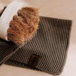Humdakin Pletený hadřík z organické bavlny Evergreen, zelená barva, textil