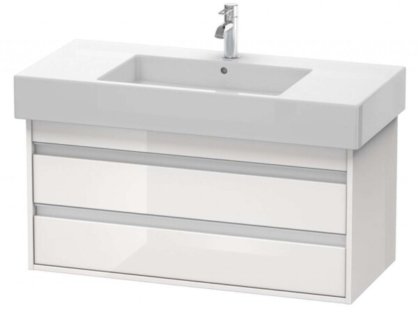 DURAVIT - Ketho Umyvadlová skříňka 48x100x46 cm, 2 zásuvky, lesklá bílá KT664102222