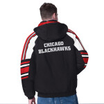 Starter Pánská bunda Chicago Blackhawks NHL Frontier Hooded Jacket Velikost: L