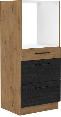 Vyšší spodní skříňka Vigo 60 DPS-145 3S BB - Premium Box Barva korpusu: Dub Lancelot, Barva dvířek: Dark wood