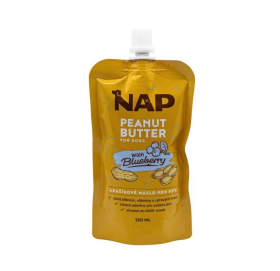 NAP Arašídové máslo pro psy 120ml borůvka