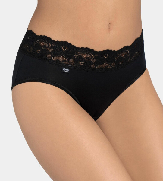 Dámské kalhotky Romance Midi černé - Sloggi BLACK 42