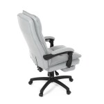 Kancelářské křeslo, synchronní mechanismus, stříbrná látka, KA-Y350 SIL