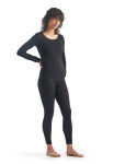 Dámské merino triko dlouhý rukáv ICEBREAKER Wmns 200 Oasis LS Scoop, Black velikost: M