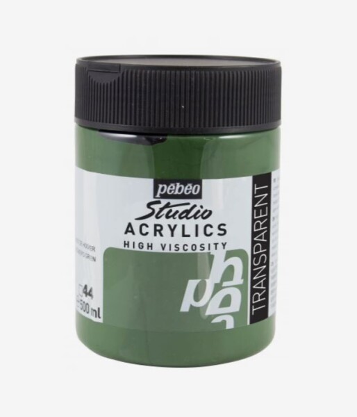 Pébéo Studio Acrylic 500 ml zelená Hooker 44