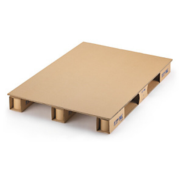 Kartonová paleta TECPAL z dvojité vlnité lepenky, 400 × 600 × 110 mm, 2vrstvá